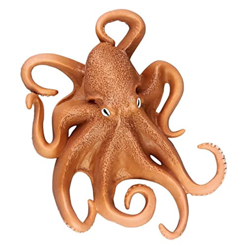 CORHAD Simulierter Oktopus Desktop künstliches Meerestier Oktopus Stofftier Meerestiere wohnaccessoires gartendekoration Tischplatten-Oktopus-Ornament schönes Oktopus-Dekor Plastik Brown von CORHAD