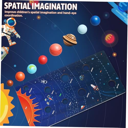CORHAD Solar System Puzzle Holzspielzeug für Ab Jahren Stabiles Lernspielzeug mit Acht Planeten Montessori Weltraum Modell Pädagogisches Raumfahrt Puzzle Robustes Holzmaterial CORHAD Solar System Puzzle Holzspielzeug für Ab Jahren Stabiles Lernspielzeug mit Acht Planeten Montessori Weltraum Modell Pädagogisches Raumfahrt Puzzle Robustes Holzmaterial von CORHAD