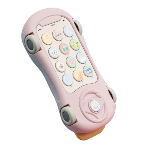 CORHAD Spielhandy mit Musik und Bunten Lichtern Leichte Handliche Niedliches Cartoon Auto Design für Kleinkinder Fördert Hörverstehen und Sprachentwicklung CORHAD Spielhandy mit Musik und Bunten Lichtern Leichte Handliche Niedliches Cartoon Auto Design für Kleinkinder Fördert Hörverstehen und Sprachentwicklung von CORHAD