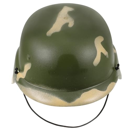 CORHAD Tarnhelm Tarnmütze für Jugendliche Armeehelm Kostümhelm Kriegshelm Militärisches Spielzeug Spielzeughelm Armeekostüme für Kinder Schutzausrüstung der Kinderarmee Plastik Camouflage von CORHAD