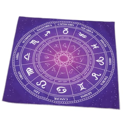 CORHAD Tarot-tischdecke Wicca-zubehör Und Werkzeuge Tarot Tisch Abdeckung Astrologie Tischdecke Pentagramm-tischdecke Weissagung Tischtuch Altar-Tarot-kartentuch Tarot Altartuch Polyester von CORHAD