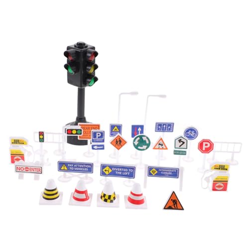 CORHAD Teiliges Verkehrszeichen mit Verstellbaren Modellen Realistischer Ampel Pädagogisches Straßenszenen Spiel für Sicherheitsbewusstsein und Kreativem CORHAD Teiliges Verkehrszeichen mit Verstellbaren Modellen Realistischer Ampel Pädagogisches Straßenszenen Spiel für Sicherheitsbewusstsein und Kreativem von CORHAD