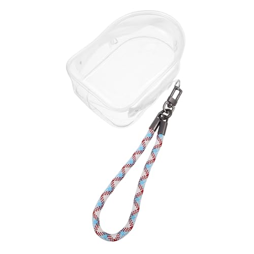 CORHAD Transparente Doll Aufbewahrungstasche mit Reißverschluss PVC Toy Holder für Schlüssel und Kopfhörer Leichte Tragbare Display Carry Bag mit Farbigem Gewebtem Trageband für Reisen CORHAD Transparente Doll Aufbewahrungstasche mit Reißverschluss PVC Toy Holder für Schlüssel und Kopfhörer Leichte Tragbare Display Carry Bag mit Farbigem Gewebtem Trageband für Reisen von CORHAD