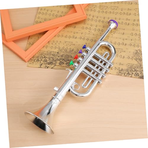 CORHAD Trompete Kunststoff Leichtes Musik Lernspielzeug für Anfänger Musikalisches Windinstrument Kreatives Trompetenspielzeug für Mädchen Jungen Unterricht und Spaß CORHAD Trompete Kunststoff Leichtes Musik Lernspielzeug für Anfänger Musikalisches Windinstrument Kreatives Trompetenspielzeug für Mädchen Jungen Unterricht und Spaß von CORHAD