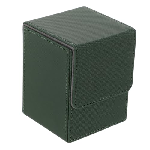 CORHAD für Karten kartenhalter Karten aufbewahrung kartenspiel aufbewahrung Karten etui Karten Lagerung Deckkarten PU-Hülle PU-Fall für zu Hause Kompressions-PU Green von CORHAD