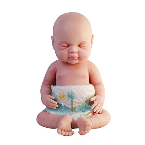 COSDOLL Silikon Reborn Puppe Mädchen - 39 cm Lebensechte Babypuppen Reborn Baby Vollsilikon Lebensecht Puppen, Geschenk für Kinder, Jungen, Mädchen 6+ von COSDOLL