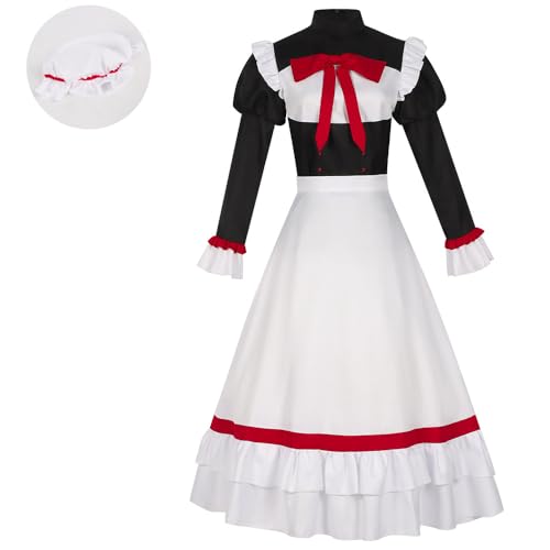 COSDREAMER Damen Anime Cosplay Kostüm Langer Rock Halloween Abschlussball Party Kleid Set von COSDREAMER