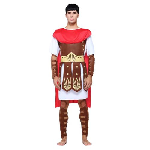 COSDREAMER Erwachsenen-Männer Römisches allgemeines Blumenkleid Spartanischer Krieger Römischer Gladiator Zenturion Rollenspiel von COSDREAMER