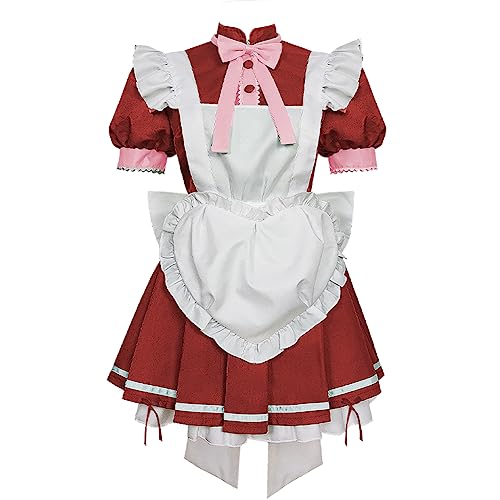 COSDREAMER Japanisches Anime Cosplay Lolita Kostüm Halloween Dienstmädchen Kleid Set für Frauen von COSDREAMER