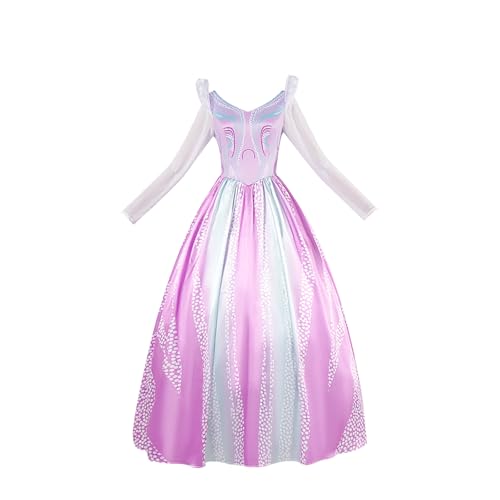 COSDREAMER Prinzessin Cosplay Kleid Glinda Halloween Karneval Ballkleid Hexe Wicked Bühne Kostüm für Damen von COSDREAMER