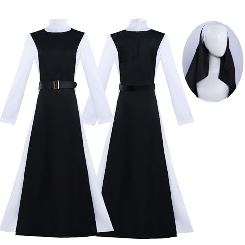 COSDREAMER Das Nonnenkostüm Gruselige Nonne Outfit Priester Halloween Kostüm COSDREAMER Das Nonnenkostüm Gruselige Nonne Outfit Priester Halloween Kostüm von COSDREAMER