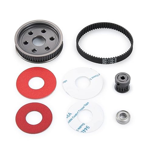 COSINE Antriebssystem mit Riemen für 1/10 Axial SCX10 SCX10II 90046 RC Crawler Car Parts (5,0 mm) von COSINE