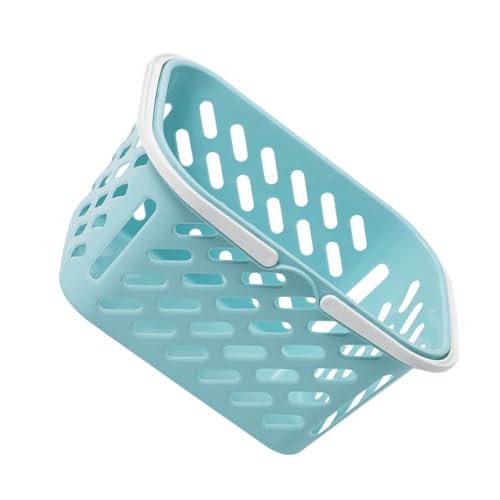 2St Einkaufskorb ablagekörbe Storage Baskets Fantasie schulm Decor Korb mit Partyartikeln Aufbewahrungskorb ostereierkörbe Spielzeug Mini-Hauskorb Mini-Hausdekoration Plastik Blue COSMEVIVI von COSMEVIVI