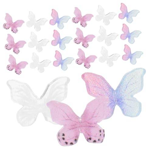 30st Mini-Schmetterling Puppenhaus Schmetterlinge Schmuck Cartoon-Schmetterlinge Schmetterlinge Spielzeug Kleine Schmetterlinge Mini-Sachen Schmetterlinge Dekoration Harz COSMEVIVI von COSMEVIVI