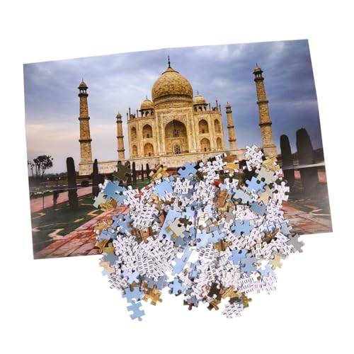 COSMEVIVI 1000-teiliges Taj Mahal-Papierpuzzle pädagogisches Puzzlebrett für Jungen und Mädchen Erwachsene kreatives Muster-Puzzlespielzeug von COSMEVIVI