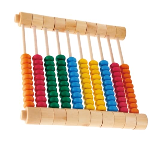 COSMEVIVI 1 STK Früherziehungsbedarf Spielzeug Für Kinder Abakus Babyspielzeug Lernen Abakus Spielzeug Kinder Spielset Werkzeuge Für Kinder Pädagogisches Zählspielzeug Bambus Colorful von COSMEVIVI