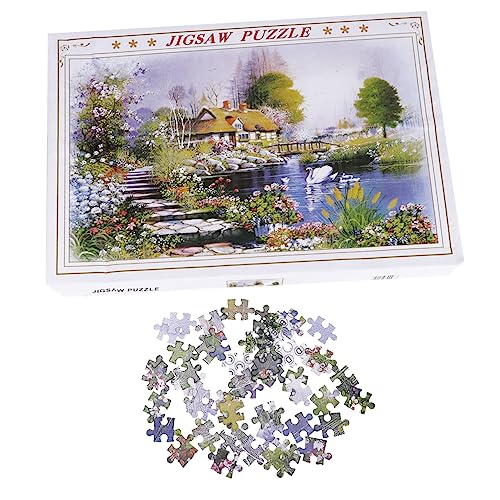 COSMEVIVI 1 Satz 1000 Stück Puzzle für Erwachsene Papppuzzles Intelligenz-Puzzle-Spielzeug Bilderrätsel-Spiel Kinder Puzzle Erwachsenen Puzzle pädagogisches Puzzle Früherziehungsspielzeug von COSMEVIVI