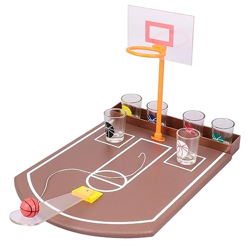 COSMEVIVI 1 Satz Barzubehör Spielzeug gruppenspiele mitbringspiele Party Games Party Spiele Toy Mini-Basketballspiel Basketball drinnen Finger-Basketballspiel Desktop-Basketballspiele Bambus von COSMEVIVI