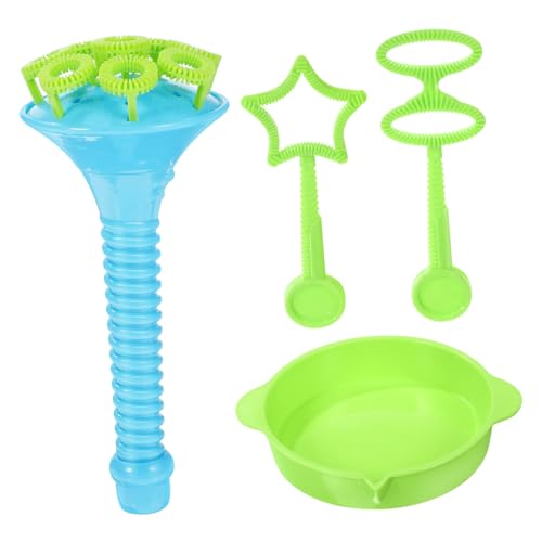 COSMEVIVI 1 Satz Blase Spielzeug Blasengebläse Drücken Blasenparty Bubble Wand Bubble Maker Mit Tablett Großer Schlag Blasendes Spiel Werkzeuge Zum Blasen Von Seifenblasen Wasser Weht Blue von COSMEVIVI