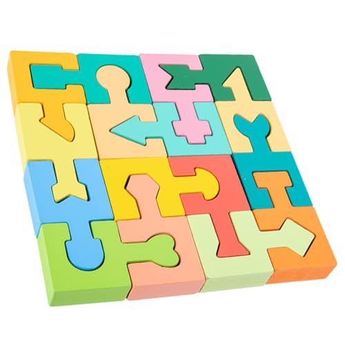 COSMEVIVI 1 Satz Form Passende Blöcke Kleinkind-Form-Puzzle Shape-Pairing-Spielzeug Pädagogisches Puzzlespielzeug Kognitives Spielzeug Kinder Holzpuzzle Spielzeug Holzformpuzzle Hölzern von COSMEVIVI