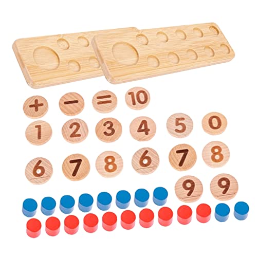 COSMEVIVI 1 Satz Gegenspielzeug Kinderspielzeug Mathematik-lernhilfen Für Kinder Homeschool-zubehör Kleinkind-Puzzle Bären Zählen Kleinkindspielzeug Rätsel Für Kinder Rechenspielzeug Hölzern von COSMEVIVI