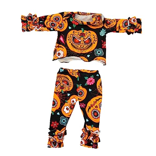 COSMEVIVI 1 Satz Halloween-Puppenkleidung Puppen für Mädchen Puppenkleidung der Generation Puppenkleidung Halloween Puppenkleidung Set Halloween deko amerikanische puppenkleidung Stoff Black von COSMEVIVI