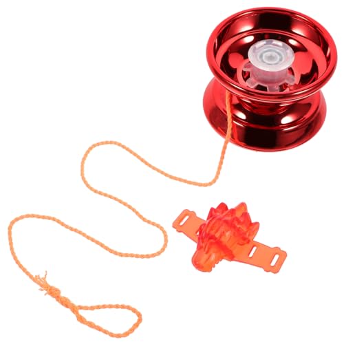 COSMEVIVI 1 Satz Jo-Jo catchring plastikenten Toy Yoyo mit hoher Schlagfestigkeit Geburtstags Outdoor-Spielset Spielzeug Yoyo-Bälle für Anfänger kleine Jojos Fingerball Eisen rot von COSMEVIVI