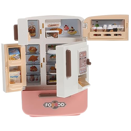 COSMEVIVI 1 Satz Küchensimulation Kühlschrank Miniaturen puppenhaus küche kühlschrank küchenspielzeug für Kinder Kitchen Toys for Mini-Kühlschrankspielzeug Kühlschrank Spielen Plastik von COSMEVIVI