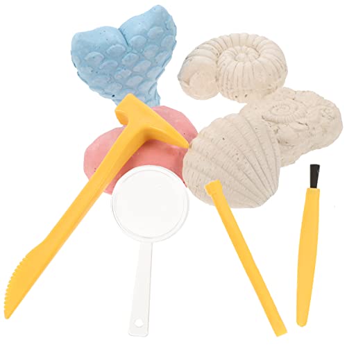 COSMEVIVI 1 Satz Marine Bioarchäologie Ausgrabungsspielzeug Lernspielzeug für Kinder Baggerspielzeug experimente für Kinder Experiment Kinder Meerespuzzle Science-Kit für Kinder Grabset PVC von COSMEVIVI