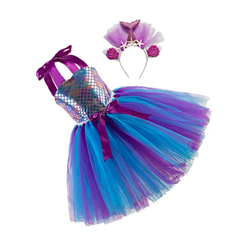 COSMEVIVI 1 Satz Mesh-Rock kinderkleider kinderkleidung e girl kleidung dress for geburtstagsparty Tutu-Anzug Mädchenröcke Einhorn-Tutu-Kleid Kindergazerock Cosplay-Kleid Stoff Violett von COSMEVIVI