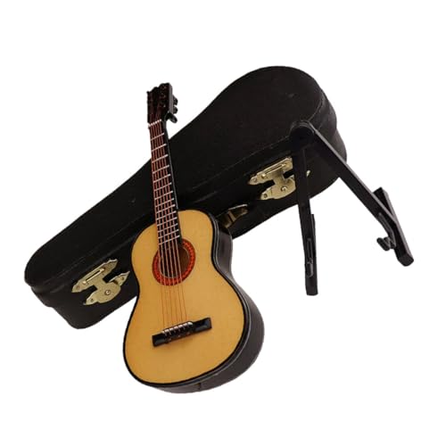 COSMEVIVI 1 Satz Mini-gitarrenmodell Puppe Dekorative Gitarre Mini-hausbedarf Mini- Kreative Mini-Gitarre Puppenhauszubehör Simulation Musikinstrument Selber Schmücken Harz von COSMEVIVI