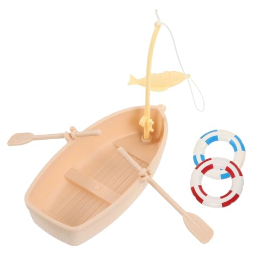 COSMEVIVI 1 Satz Puppenhausboot Spielzeug für den Strand Puppenhaus Strand Puppenhaus Dekoration Sommer deko kinderspielzeug Mikro-Sommerszenen- Mini- -Ornament im Strandstil von COSMEVIVI