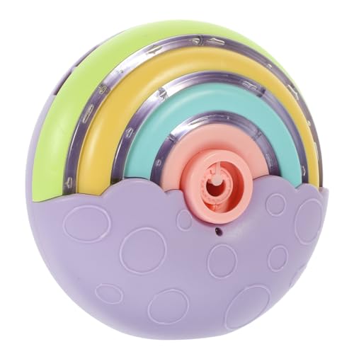 COSMEVIVI 1 Satz Regenbogen-Kreis-Blasenmaschinen-Spielzeug elektrisches Blasengebläse Donut-Blasenmarker seifenblasenmaschine für Kinder Bubble Machine for schöner Seifenblasenmacher von COSMEVIVI