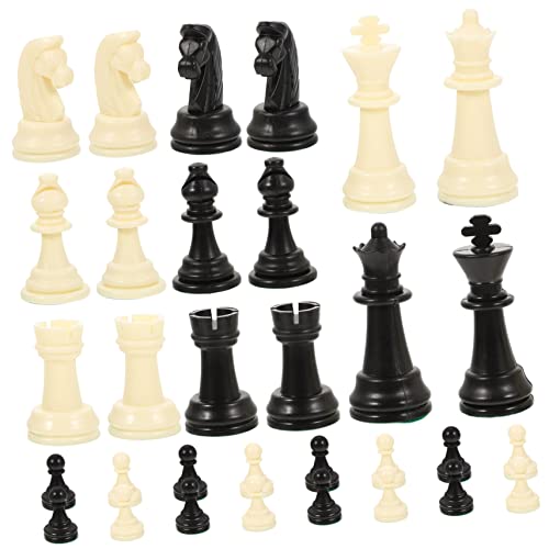 COSMEVIVI 1 Satz Schachfiguren Chinesisches Schach Schachbrettzubehör Schachersatz Brettspiel Schachfiguren Schachbrett Schach Internationales Schach Denksportaufgaben Schachspiel von COSMEVIVI