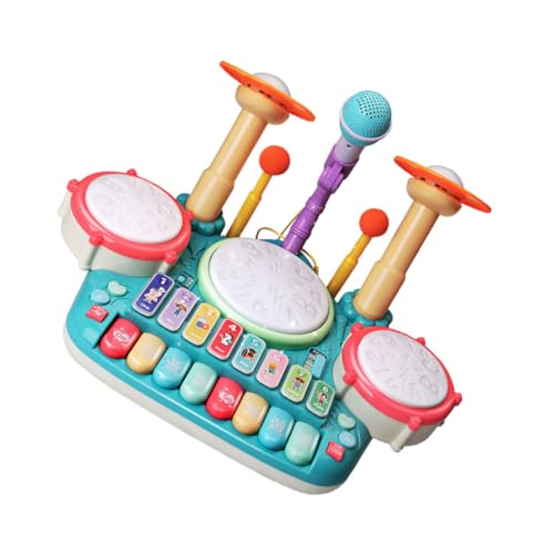 COSMEVIVI 1 Satz Schlagzeug für multifunktionales Musikspielzeug Musikinstrument- musikalisches kreatives Elektronisches Original Sky-Blue von COSMEVIVI