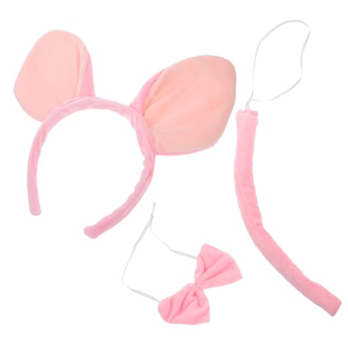 COSMEVIVI 1 Satz Schweinchen-stirnband Stirnbänder Ohr Haarbänder Cosplay Stirnband Partydekorationen Cosplay Tier-stirnband-kostüm Dekorativer Rosa Stoff von COSMEVIVI