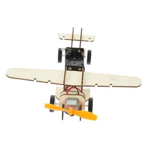 COSMEVIVI 1 Satz Studio-Reihe Kinderspiele Drohne experimentierkasten Wissenschaft experimente Flugzeugmodell selber Bauen Elektrisches Holzflugzeug hölzern Brown von COSMEVIVI