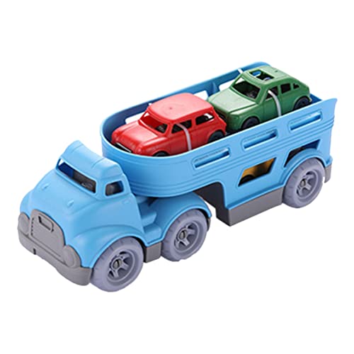 COSMEVIVI 1 Satz Trägheitsspielzeugauto Kinderspielzeug Jungenspielzeug Spielzeug Für Kinder Lernspielzeug Reibungsbetriebenes Truck-Spielzeug Kinderautomodell Trägerlader-Modell Blue Abs von COSMEVIVI