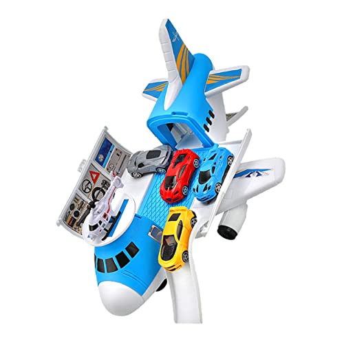 COSMEVIVI 1 Satz Transportflugzeug Kinder bastelset basteln für Kinder Toys Modellflugzeuge Flugzeugmodell Transport frachtflugzeug Auto Spielzeug Outdoor-Spielzeug für Babys Plastik von COSMEVIVI