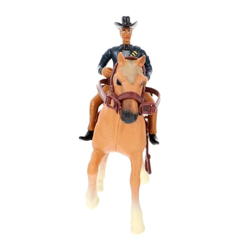 COSMEVIVI 1 Satz Western-Cowboy-Modell hühner Spielzeug wohnzimmerdeko pferdedeko Tierfiguren Dekoration Pferdefiguren Spielset Desktop-Spielzeug Sandtisch liefern Lebendiges Modell Abs von COSMEVIVI