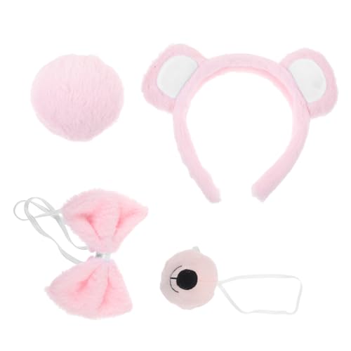 COSMEVIVI 1 Satz Zubehör Für Stirnbänder Cosplay Bär Ohr Stirnband Ohr-stirnband Süß Verkleiden Sie Tierohren-stirnband Cosplay Tierohr Stirnband Bärenkostümzubehör Rosa Plastik von COSMEVIVI