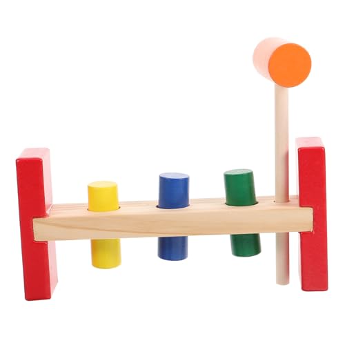 COSMEVIVI 1 Set Early Education Puzzle Hölzerne Spielzeug Lernspielzeug Klopfen Kleinkindspielzeug Alter 1-2 Holzspielzeug Frühes Bildungsspielzeug Frühaufbau Kinderspielzeug Spielzeug Matching Toy von COSMEVIVI