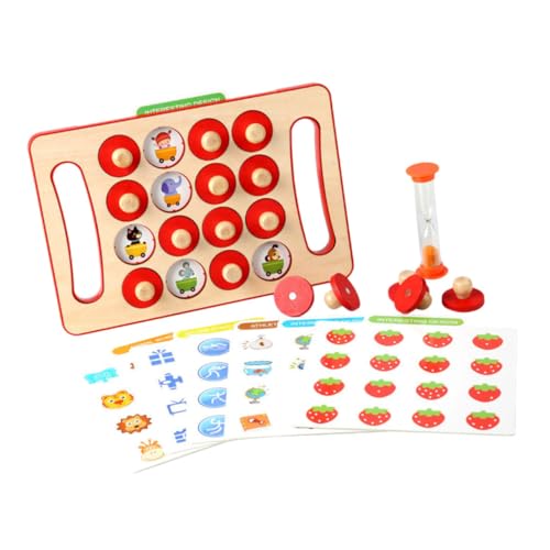 COSMEVIVI 1 Set Früherziehung Gedächtnisspielzeug Kinder Lernspielzeug Puzzle Spielzeug Schachspiel Blockbrett Spielzeug Für Kinder Entwicklungsspielzeug Lustiger Block von COSMEVIVI