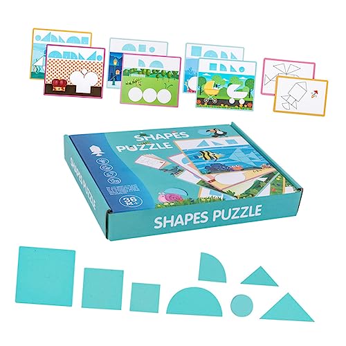 COSMEVIVI 1 Set Geometrie Puzzle Form Matching Spiel Puzzle Spielzeug Frühlern Rätsel Lernspielzeug Für Kinder Puzzles Puzzle Entwicklungsspielzeug Tangram Puzzle Lernspielzeug Für von COSMEVIVI