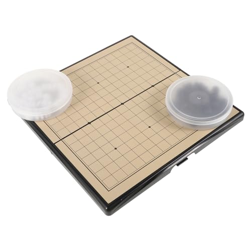 COSMEVIVI 1 Set Go Backgammon Set Go Chinesisches Brettspiel Go Magnet Magnetisch Go Chinesisches Schach Klassische Brettspiele Schachspiele Für Erwachsene Tragbares Schach Desktop Spiele von COSMEVIVI