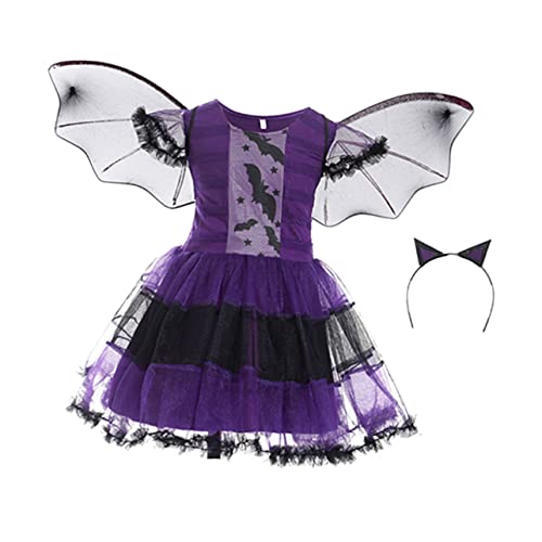 COSMEVIVI 1 Set Halloween Hexen Umhang Cosplay Kostü Für Bühnenaufführungen Inklusive Kapuze Ideales Kostü Für Kinderfeste Und Halloween Events von COSMEVIVI