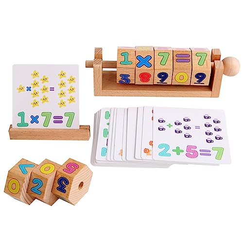 COSMEVIVI Spielzeug Baby Spielzeug 1 Set Holzblock Puzzle Numerisches Kognitives Würfel Puzzle Lernspielzeug Für Fördert Die Numerische Wahrnehmung Und Kreativität von COSMEVIVI