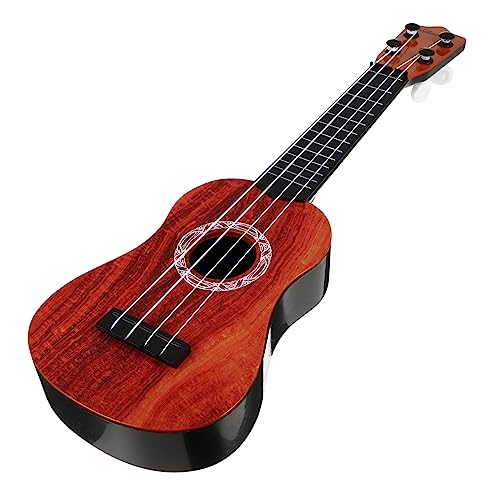 COSMEVIVI Ukulele Kinder Kinder Musikinstrumente Ukulele Für Simulation Holzoptik Plastik Musikinstrument Für Frühes Musikalisches Lernen Inkl Ersatzsaiten Und Anleitung Ideales Für Jungen Und Ädchen von COSMEVIVI