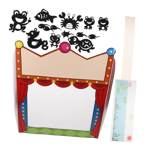 COSMEVIVI Fingerpuppen für Jungen und Mädchen Passendes Geschichtenerzählspielzeug Schattenpuppen-Hintergrund-Theater-Set von COSMEVIVI