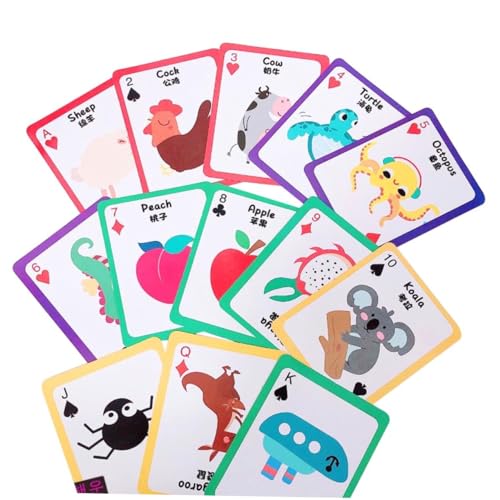 COSMEVIVI 1 Set Kreatives Pädagogisches Spielzeug Säuglingsspielzeug Kinderspielzeug Kinderspielzeug Babyspielzeug Lustiges Spielspielzeug Kinder Poker Spielzeugkarte von COSMEVIVI